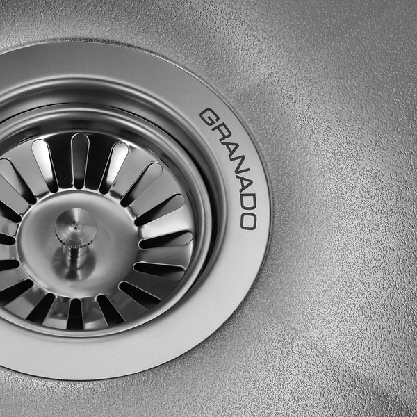 Фото - Мийка кухонна GRANADO Under top max STEEL S201 black Textures