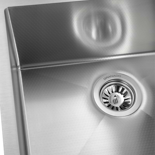 Фото - Мойка кухонная GRANADO Under top MAX STEEL S304 honeycomb