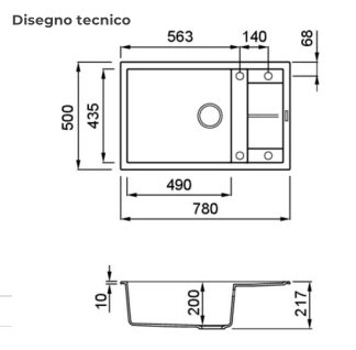 Фото - Мийка кухонна Elleci Unico 310 bianco 68