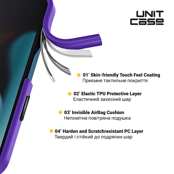 Фото - Чехол для смартфона Armorstandart Unit for Apple iPhone 14 Lavender (ARM62479)
