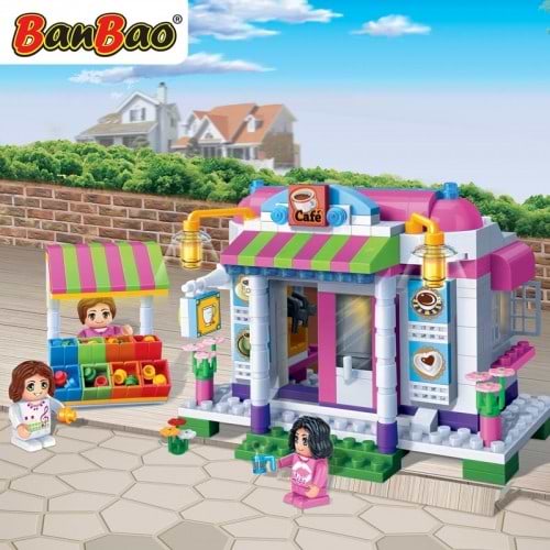 Фото - Пластиковый конструктор Banbao "Модный город" (338 Эл.) Кафе (6115)