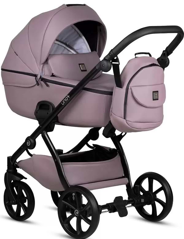 Фото - Коляска універсальна 2 в 1 Tutis Uno5 plus LEATHER COLLECTION Mauve