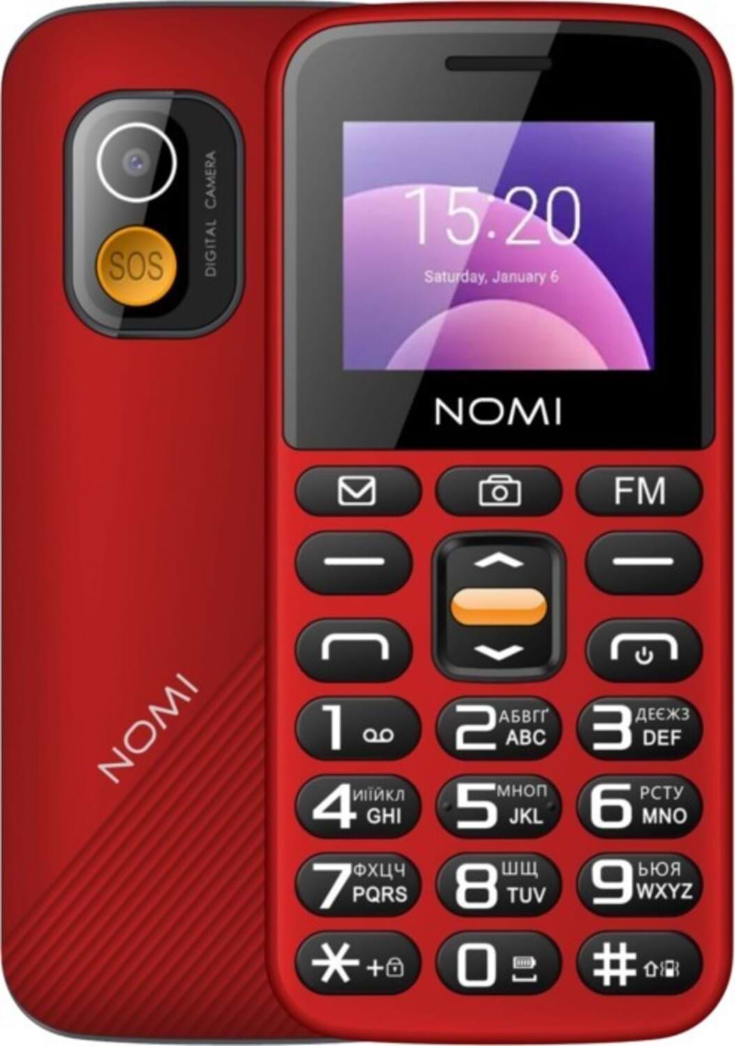 Мобільний телефон Nomi i1820 Red - Фото 1