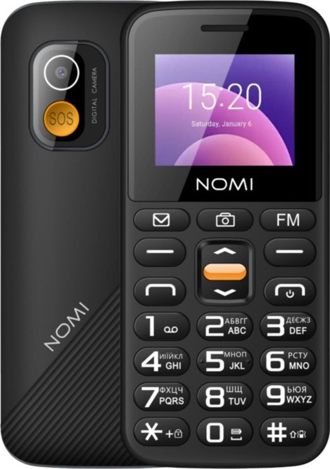 Мобільний телефон Nomi i1820 Black - Фото 1