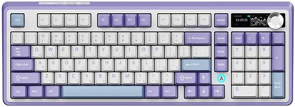 Фото - Клавиатура беспроводная игровая Ajazz AK980 Clear Sky Switch (AK980-CS-PWB)