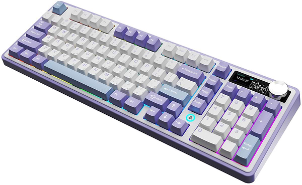 Фото - Клавиатура беспроводная игровая Ajazz AK980 Clear Sky Switch (AK980-CS-PWB)