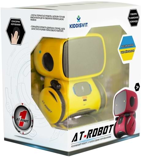 Фото - Інтерактивний робот AT-Robot з голосовим управлінням Жовтий (озвуч.укр.) (AT001-03-UKR)