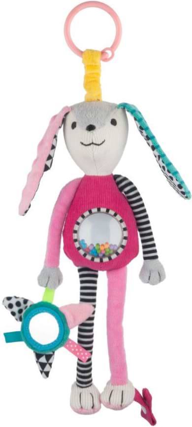 Брязкальце Canpol babies Довгі вушка - рожева (68/061_pin)