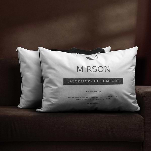 Фото - Подушка стандартная MirSon №1001 Silver Cloud memory effekt средняя 50х70 (2200010361902)