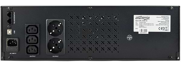 Фото - Источник бесперебойного питания EnerGenie 1200VA LCD USB (UPS-RACK-1200)