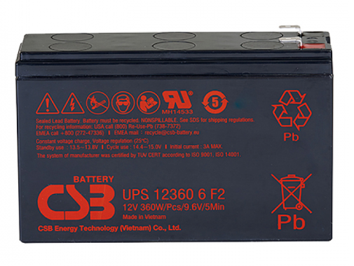Аккумулятор для ИБП CSB 12V 6Ah (UPS123606)