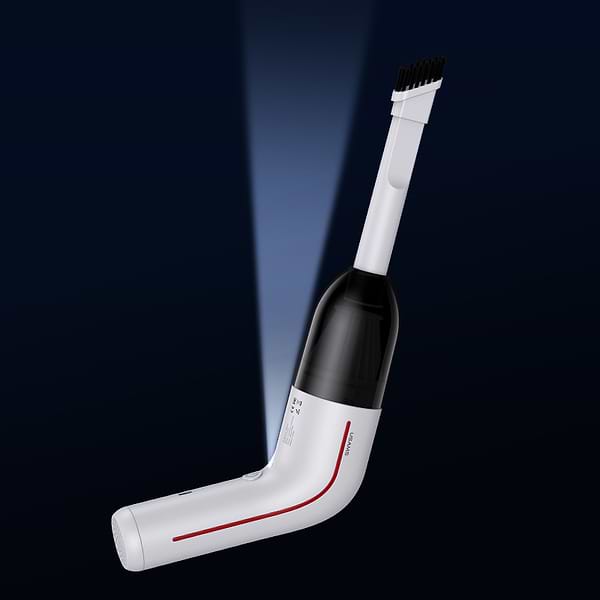 Фото - Автомобільний пилосос Usams US-ZB253 Mini Handheld Vacuum Cleaner LEJ Series White (XCQZB25301)
