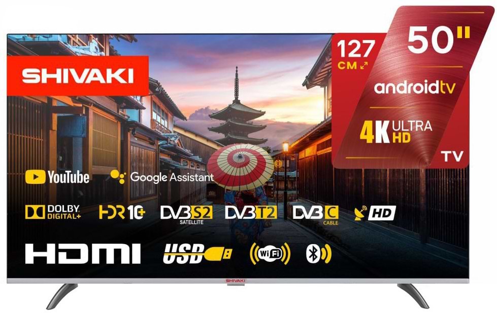 Телевизор Shivaki US50H3501 Steel - Фото 1