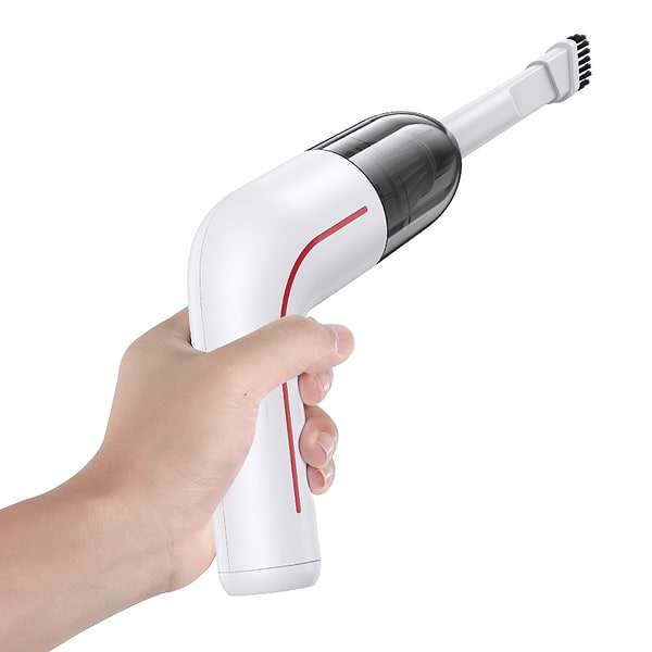 Фото - Автомобільний пилосос Usams US-ZB253 Mini Handheld Vacuum Cleaner LEJ Series White (XCQZB25301)