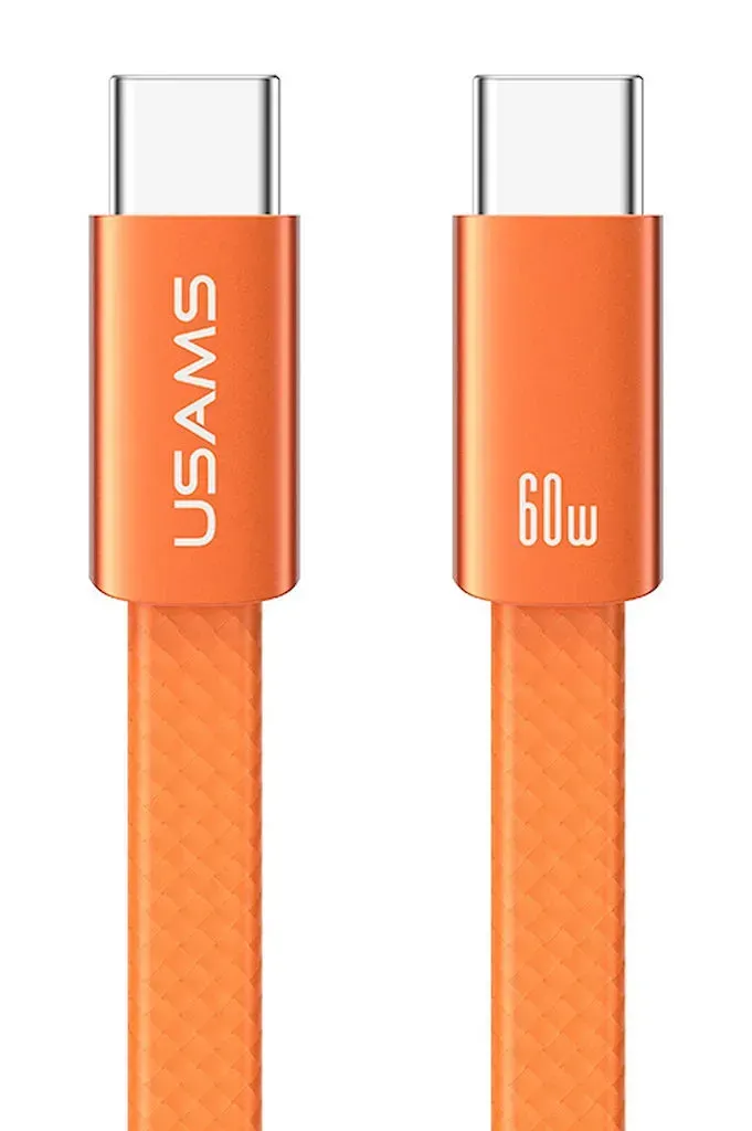 Кабель Usams U96 60W Type-C to Type-C Charging & Data Cable 1.2m Orange (SJ783USB02)