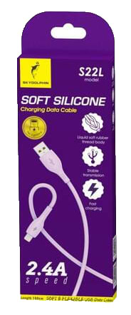 Кабель синхронізації даних SkyDolphin S22V Soft Silicone USB-microUSB 1m White (USB-000605)