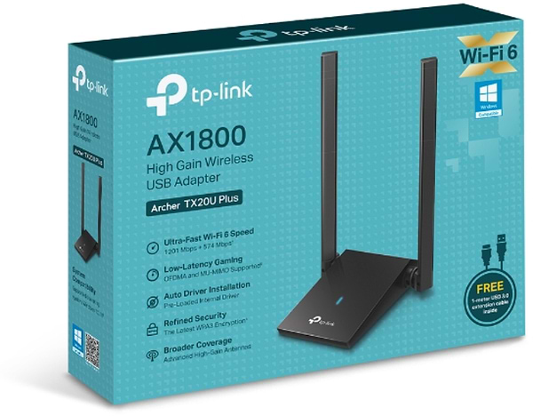 Фото - USB-адаптер мережі WiFi TP-Link Archer TX20U plus