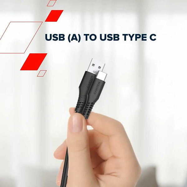 Фото - Кабель Canyon Onwire 18TP USB-A to USB-C 2m 18W TPE White (CNS-AC18SC20W)