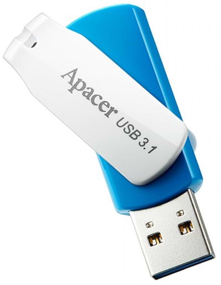 Флеш USB Apacer AH357 64GB USB 3.1 Blue (AP64GAH357U-1)