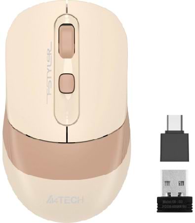 Фото - Уцінка - Миша бездротова A4tech Fstyler FG10CS Air Cafe Latte