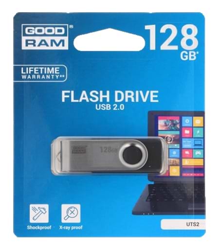 Фото - Флеш USB Goodram UTS2 Twister 128GB USB 2.0 Black (UTS2-1280K0R11)