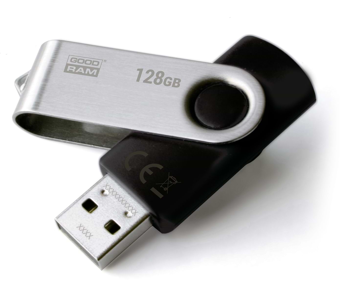 Флеш USB Goodram UTS2 Twister 128GB USB 2.0 Black (UTS2-1280K0R11) - Фото 1