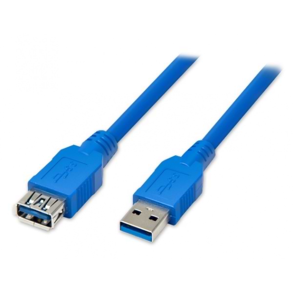 Фото - Кабель USB type A - USB type A Atcom USB 3.0 AM/AF 1.8m Blue (6148)