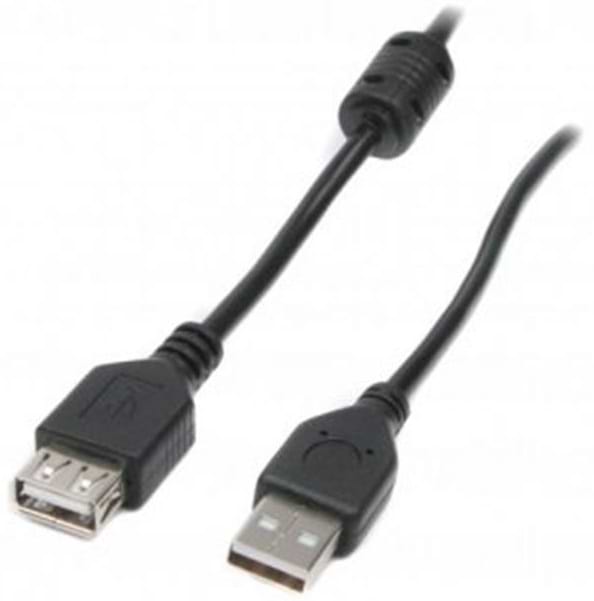 Фото - Кабель USB type A - USB type A Maxxter USB 2.0 AM - USB 2.0 AF 1.8m Ferrite (UF-AMAF-6)