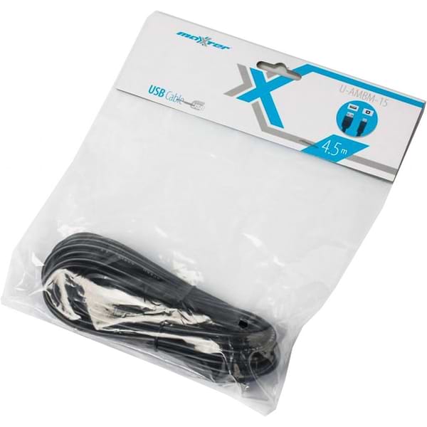 Фото - Кабель USB type A - USB type B Maxxter USB 2.0 AM - USB 2.0 BM 4.5m (U-AMBM-15)