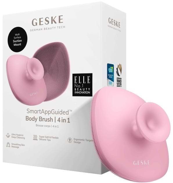 Щітка для тіла GESKE Body Brush 4 в 1 рожевий (GK000704PK01) - Фото 1