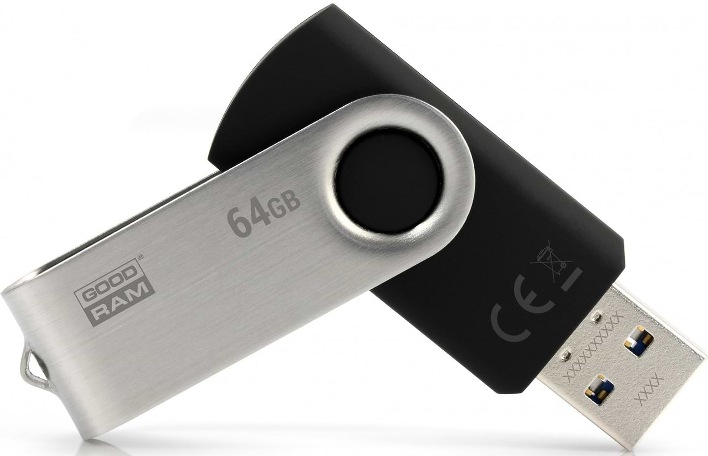 Флеш USB Goodram UTS3 Twister 64GB USB 3.0 Black (UTS3-0640K0R11)