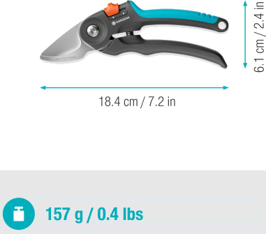 Фото - Ножиці садові Gardena PremiumCut Fresh Wood обвідний 22 мм (12241-20.000.00)