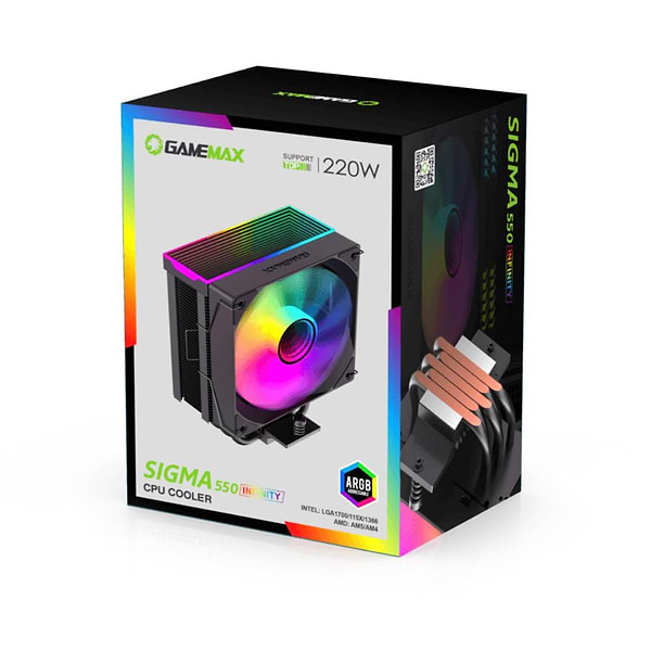 Фото - Процессорный кулер Gamemax Sigma 550 Infinity BK