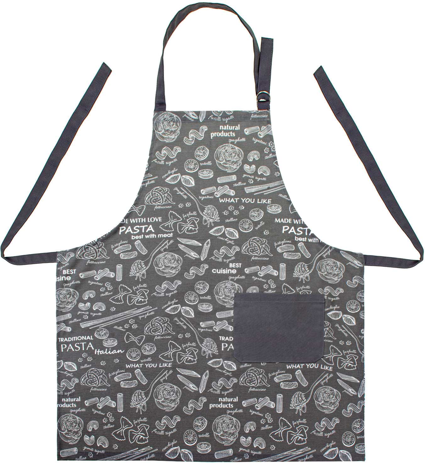 Фартух Home Line Полупанама Паста графіт/графіт (177560)