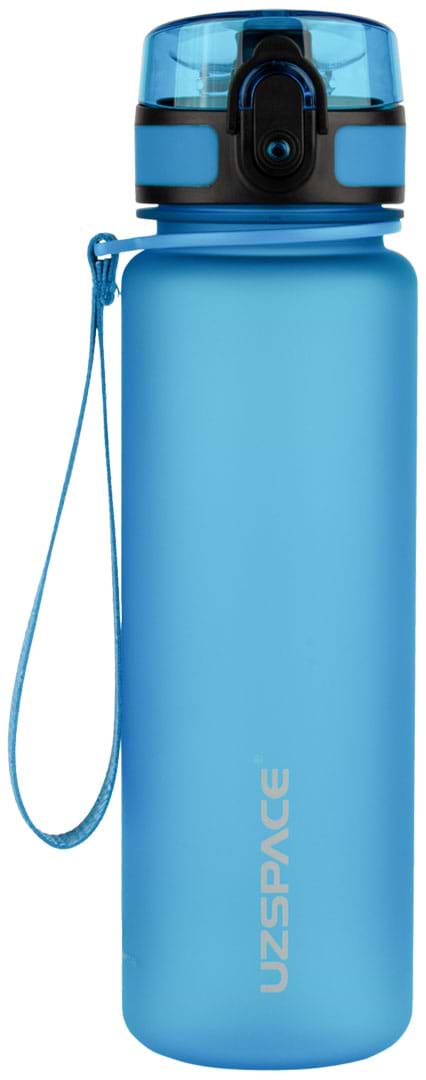 Пляшка для води UZspace 3026 Frosted 500 Блакитна (6955482379516)