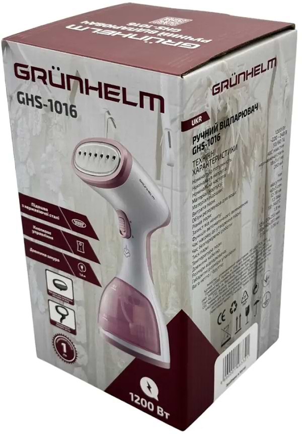 Фото - Вертикальный отпариватель ручной Grunhelm GHS-1016