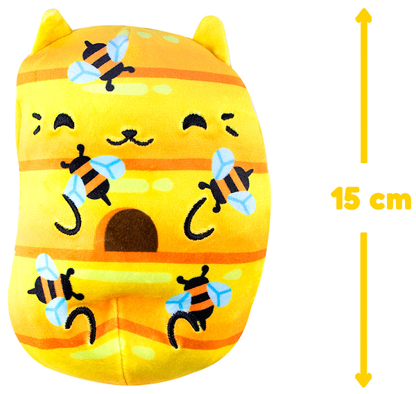 Фото - М'яка іграшка-сюрприз Cats Vs Pickles серії «CHONK GOLD» – КОТИКИ ТА ОГІРНИКИ (в асорт., в диспл.) (V1094-18)