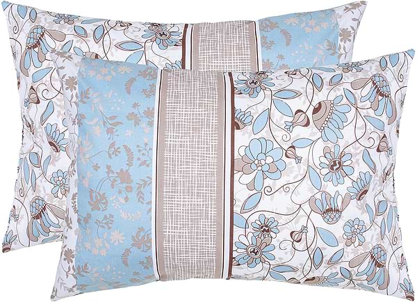 Фото - Наволочка Home Line Бязь Щ140 УЮТ голубовато-бежевый 50х70 2 шт. (173300)