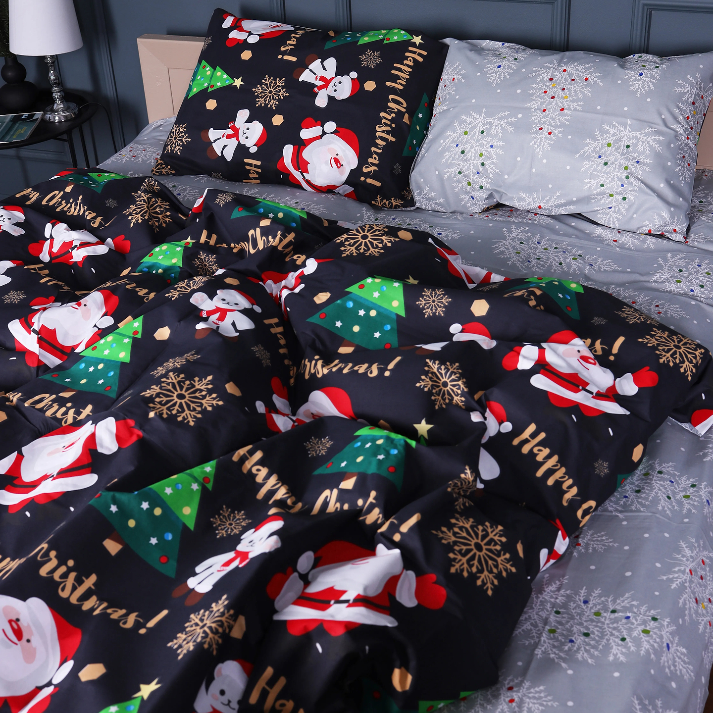 Комплект постільної білизни MirSon Бязь 17-0678 Frosty Fun 175х210 см (2200010217438)