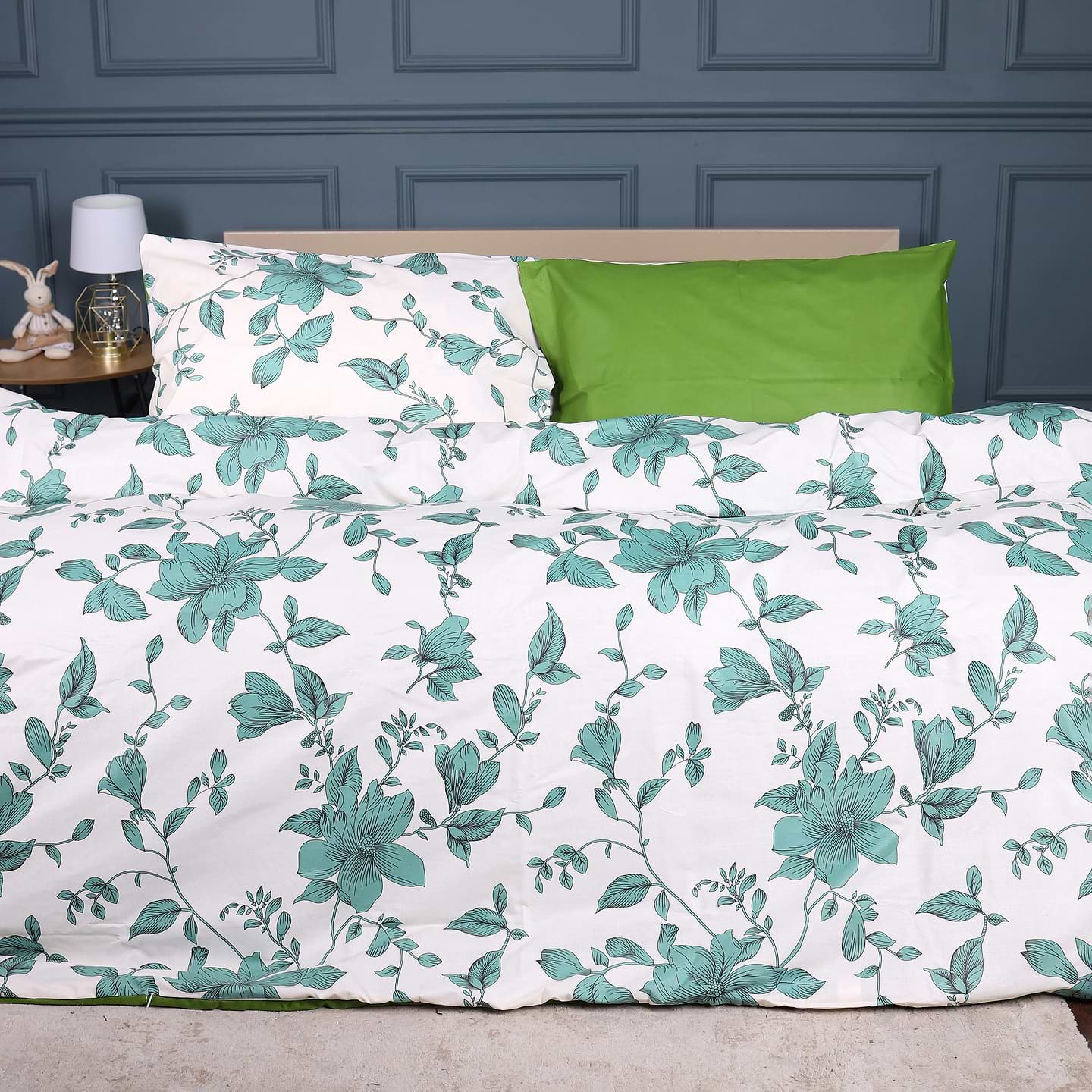 Комплект постільної білизни MirSon 175х210 см 17-0719 Foliage on White Ranforce Elite (2200010685787)