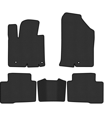 Фото - Килимки ворсові в салон авто EVAtech Premium для Hyundai Tucson (NX4) Hybrid (Long base) 2021 4 покоління SUV USA чорний кант HY44196CV5KH3VPB