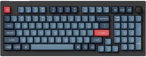 Фото - Клавиатура беспроводная Keychron V5 Max 100Key, Gateron Jupiter Red, Knob, WL/BT/USB-A, Hot-Swap, QMK, EN/UKR, RGB, Black (V5M-D1-UA)