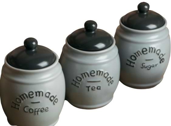 Набір ємностей для сипучих Vittora по-домашньому 3 пр. (VТ-8203) - Фото 1