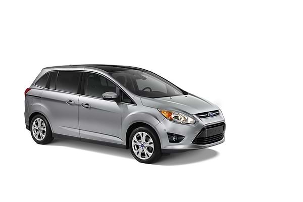 Фото - Коврики ворсовые в салон авто EVAtech Standard для Ford C-Max (C344) (2 clips) 2010-2019 2 поколение Minivan EU черный кант FD12377CD5FC2VEB