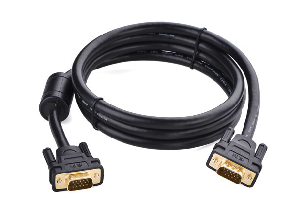 Кабель UGREEN VG101 VGA Male to Male Cable 1m Black (11673)