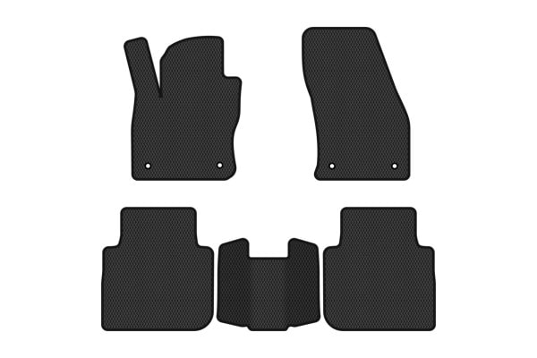 Фото - Килимки з екошкіри в салон авто EVAtech ECO для Tiguan Allspace 5 seats Volkswagen 2016-2020 1 покоління SUV USA (VW13965CQ5AV4BBB)