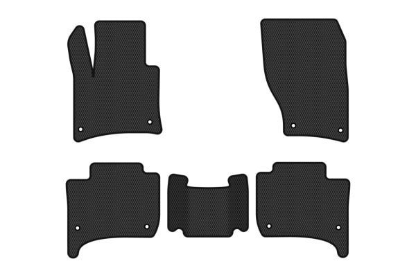 Фото - Коврики из экокожи в салон авто EVAtech ECO для Touareg (7P) Restyling (2-zone climate control) Volkswagen 2014-2018 2 поколение SUV EU VW3590C5AV8BBLB