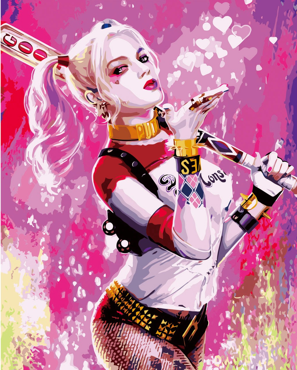 Картина по номерам Strateg "Харли Квин 2" 40х50 см (VA-2730)