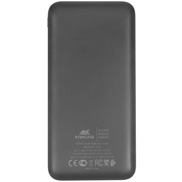 Фото - Батарея мобільна RIVACASE RIVAPOWER 10000 mA Black (VA2101)