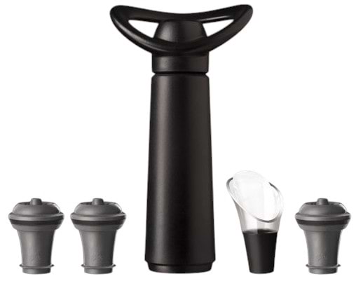 Набір для бара Vacu Vin WINE SAVER CONCERTO GIFT SET BLACK 5 пр. (09876606)